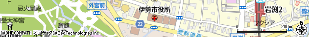 三重県伊勢市周辺の地図