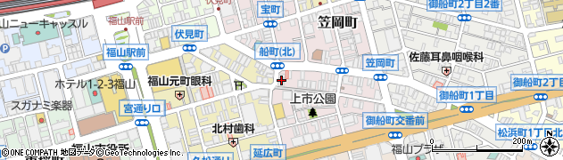タナカメガネ福山本店コンタクト販売部周辺の地図