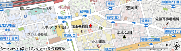 九州料理 弁慶 福山周辺の地図