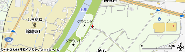 大阪府富田林市彼方739周辺の地図