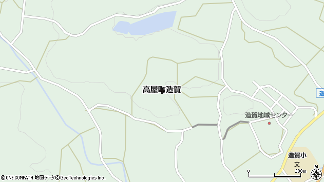 〒739-2101 広島県東広島市高屋町造賀の地図