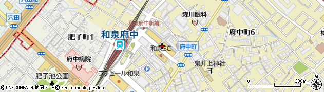 大阪王将 和泉府中店周辺の地図