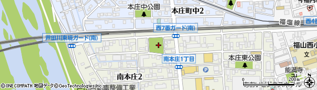 本庄南公園周辺の地図