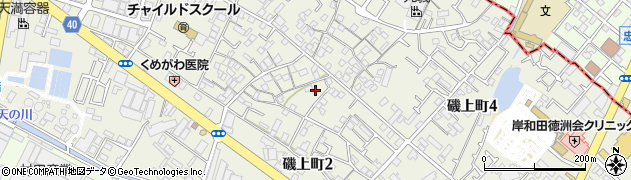 大阪府岸和田市磯上町周辺の地図