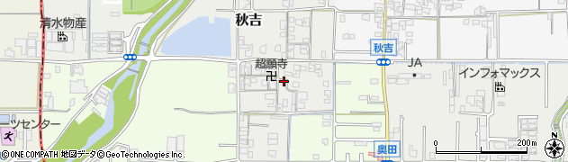 秋吉公民館周辺の地図