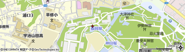 藤岡堀周辺の地図