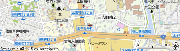 福山東警察署周辺の地図