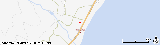 兵庫県淡路市釜口232周辺の地図