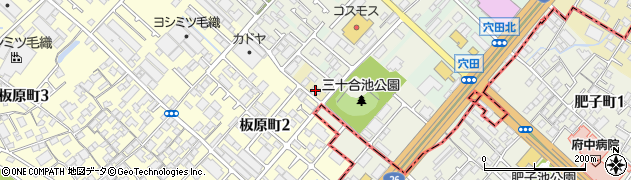 大阪府泉大津市板原周辺の地図