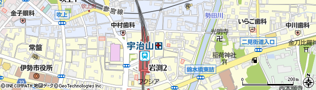 宮本駐輪場周辺の地図