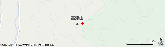 高津山周辺の地図