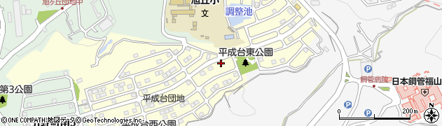 広島県福山市平成台周辺の地図