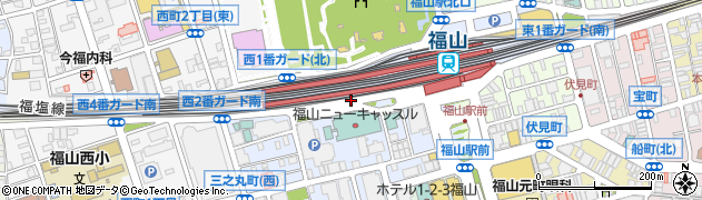 大衆食堂 安べゑ 福山駅店周辺の地図