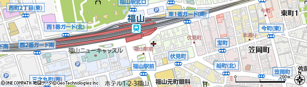 チケットセンター　福山駅前店周辺の地図