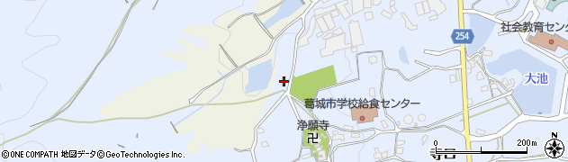 奈良県葛城市寺口1677周辺の地図
