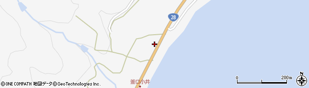 兵庫県淡路市釜口267周辺の地図