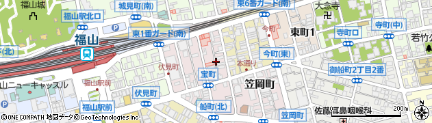 広島県福山市宝町周辺の地図