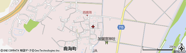 三重県伊勢市鹿海町周辺の地図
