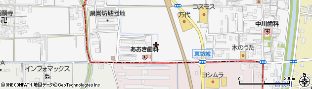 奈良県橿原市東坊城町416-17周辺の地図