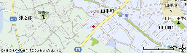 広島県福山市山手町1096周辺の地図