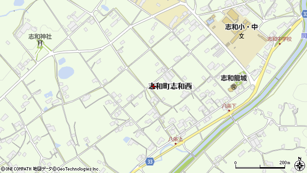 〒739-0268 広島県東広島市志和町志和西の地図