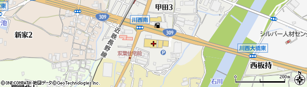 コーナン富田林店周辺の地図