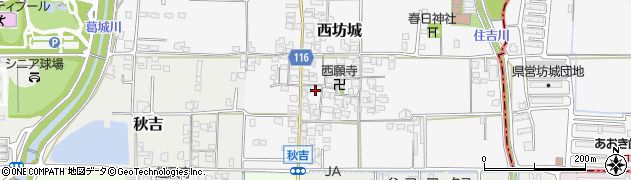 奈良県大和高田市西坊城228周辺の地図