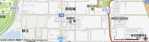 奈良県大和高田市西坊城218周辺の地図