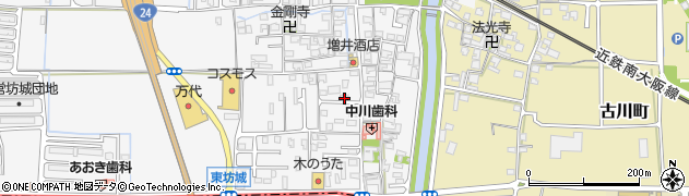 奈良県橿原市東坊城町332周辺の地図