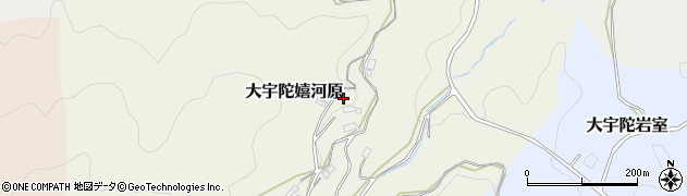 奈良県宇陀市大宇陀嬉河原周辺の地図