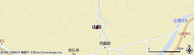 奈良県宇陀郡曽爾村山粕周辺の地図