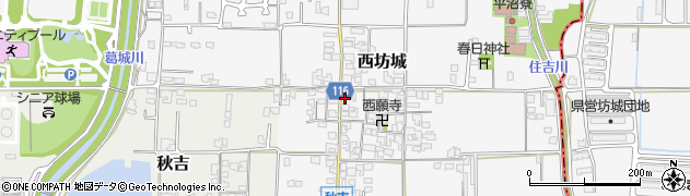 奈良県大和高田市西坊城184周辺の地図