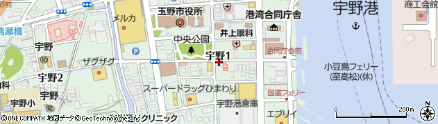 コスモス薬局宇野店周辺の地図