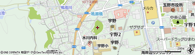 宇野八幡宮周辺の地図