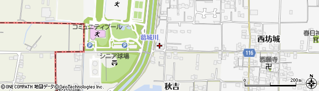 奈良県大和高田市西坊城502周辺の地図