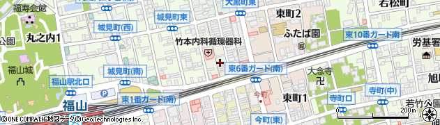 福山きもの学院周辺の地図