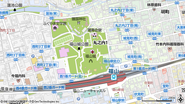〒720-0061 広島県福山市丸之内の地図