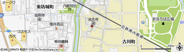 奈良県橿原市古川町231-2周辺の地図