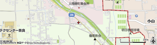 奈良県橿原市上飛騨町179周辺の地図
