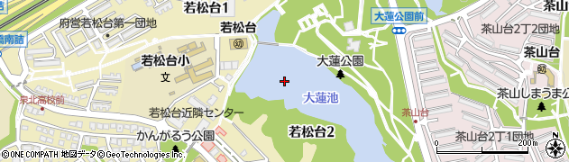 大蓮池周辺の地図