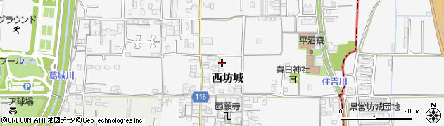 奈良県大和高田市西坊城181周辺の地図