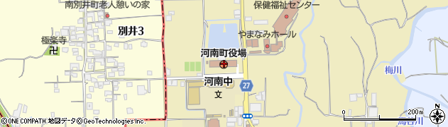 大阪府南河内郡河南町周辺の地図