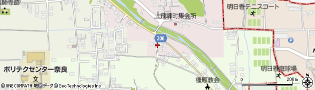 奈良県橿原市上飛騨町181周辺の地図