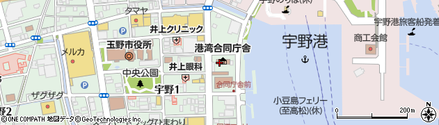 中国運輸局岡山運輸支局・海事関係周辺の地図