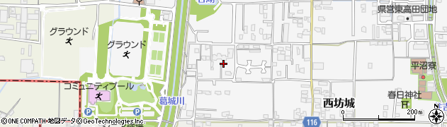 奈良県大和高田市西坊城324周辺の地図