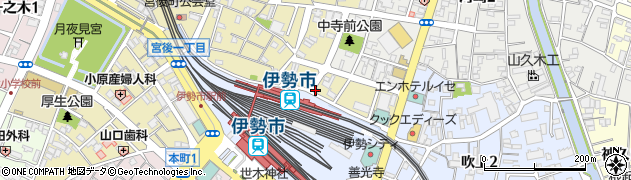 タイムズカー伊勢店周辺の地図