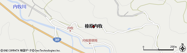 奈良県宇陀市榛原内牧周辺の地図