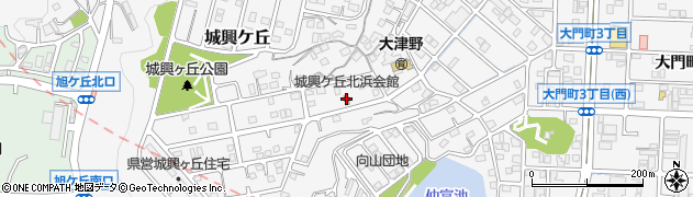 城興ケ丘北浜会館周辺の地図
