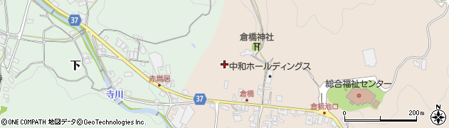 奈良県桜井市倉橋周辺の地図