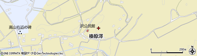 奈良県宇陀市榛原澤周辺の地図
